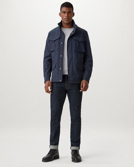 Veste Légère Belstaff Homme Fieldwood Bleu Foncé Marine France ZS8149706